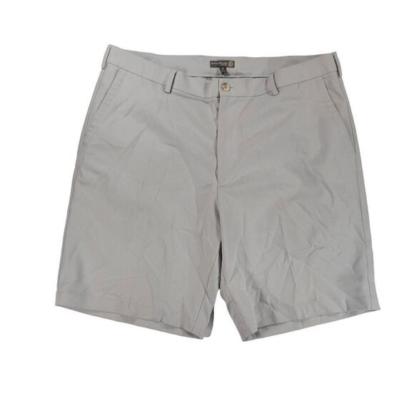 Peter Millar Wicking Golf Shorts Mens 38 Gray Salem Performance Casual Chino - Picture 1 of 10